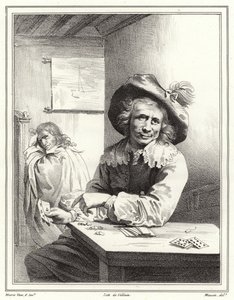 El jugador de cartas de Frans van Mieris